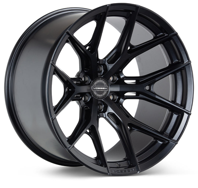 Stunning Vossen HF6-4 Satin Black Wheels - Super Deep Face Design!