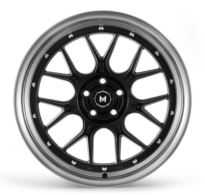 Stunning MFlow MFL2 19x9.5 5X112 ET38 66.6 Matt Black Machined Lip Wheels - Grab Yours Now!