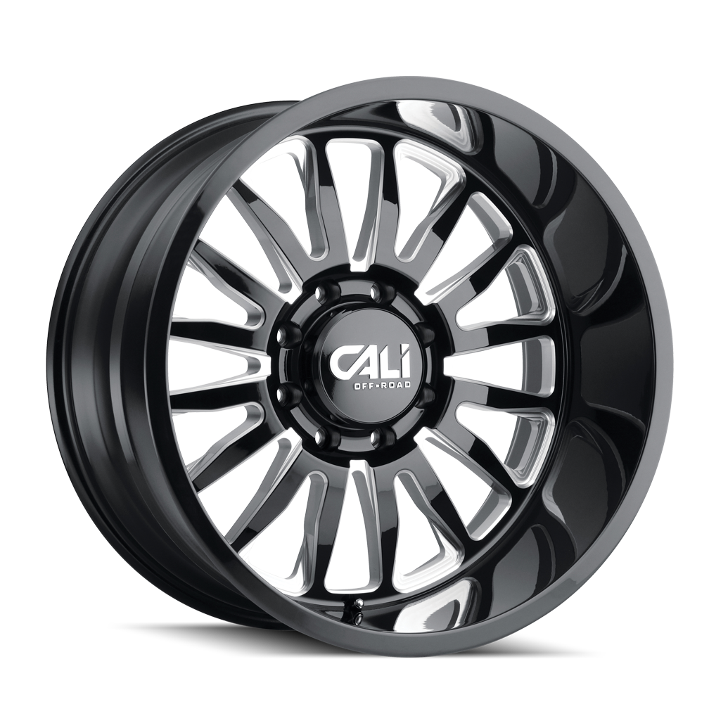 Unleash Your Adventure with CALI OFF-ROAD SUMMIT 22x12 Gloss Black Milled Wheels