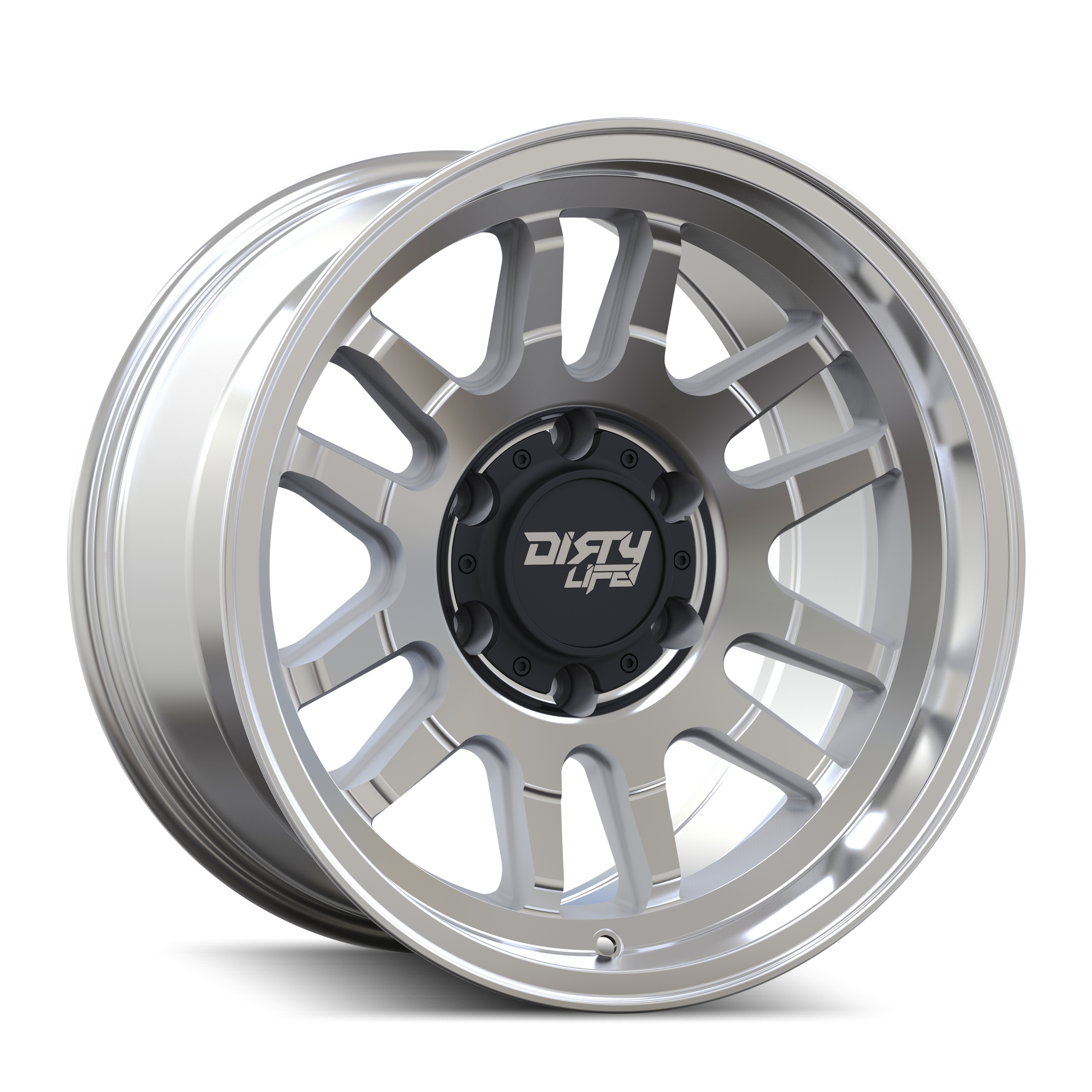 Dirty Life Canyon Wheels - 17x9, 6x139.7, ET-12, Machined Finish - Unleash Your Adventure!