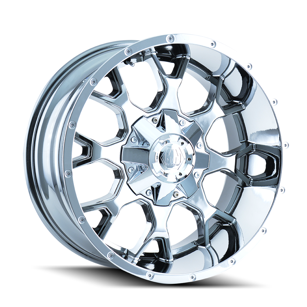 MAYHEM WARRIOR Chrome Wheels - 18x9, 5x114.3/5-127 ET18 87 - Unleash Your Ride's Potential!