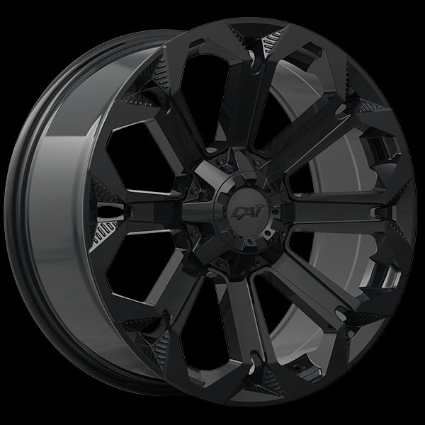 DAI Wheels ABYSS 17x9.0 6x139.7 ET12 108.1 Gloss Black - Stunning Alloy Wheels