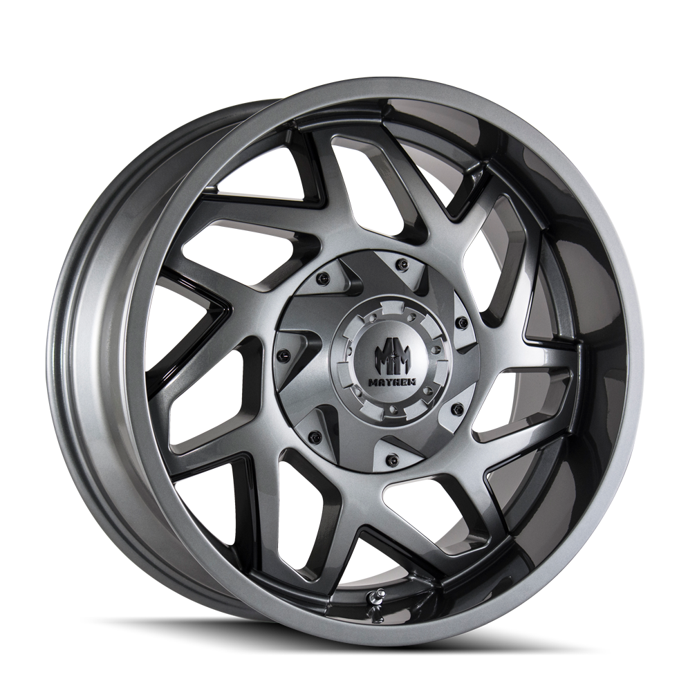 MAYHEM HATCHET 20x9 8x180 ET18 124.1 Gloss Gunmetal - The Ultimate Wheel Upgrade!