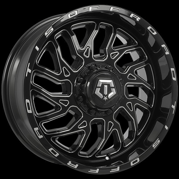 TIS Wheels 544 - Stunning 20x9.0 Gloss Black Wheels with Milled Edge