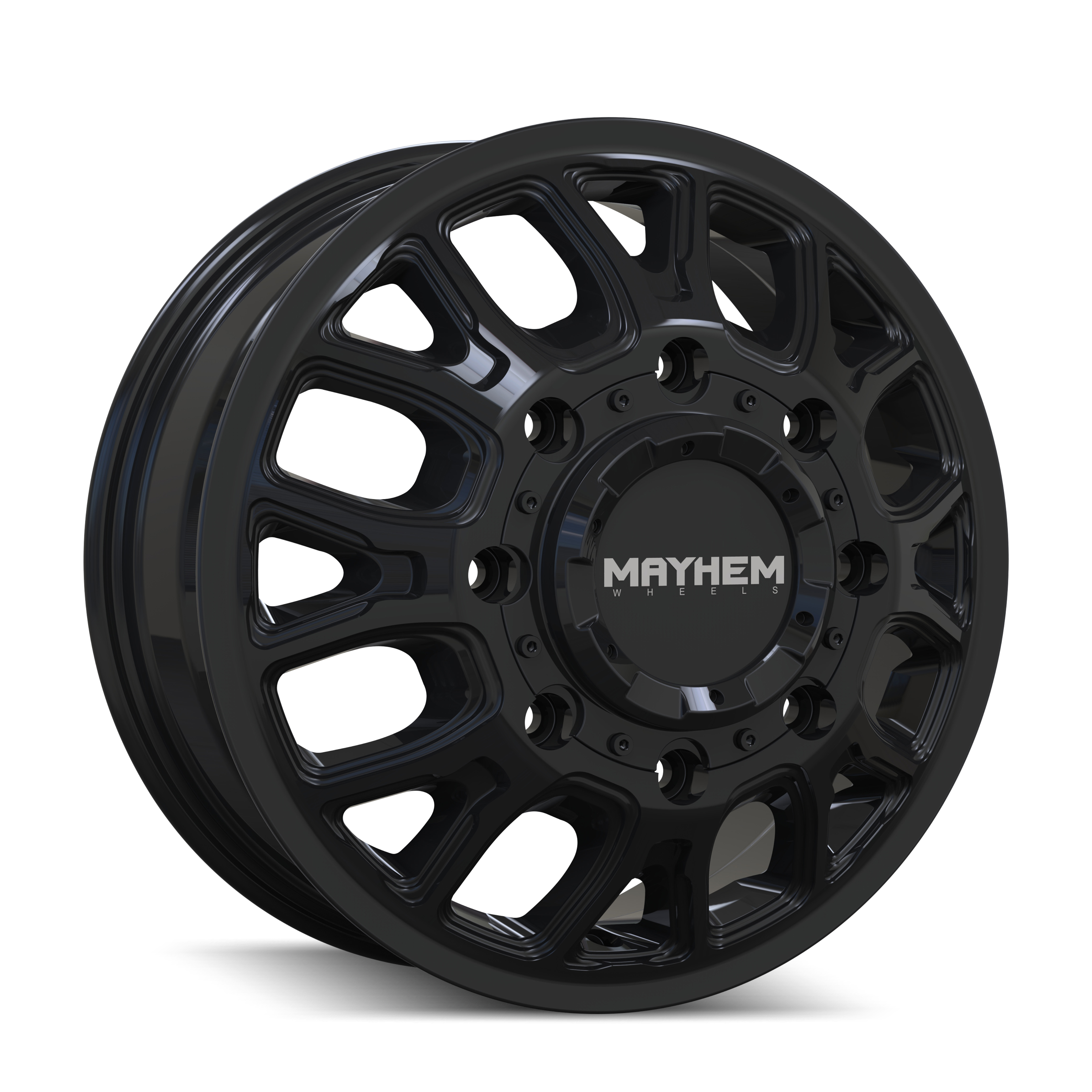 MAYHEM COGENT DUALLY 17x6.5 8x200 ET125 142 Gloss Black - The Ultimate Wheel Upgrade!