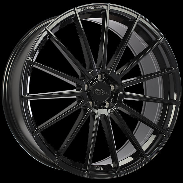Stunning 720 Form FF12 Gloss Black Wheels - 20x9.0, 5x108, ET40