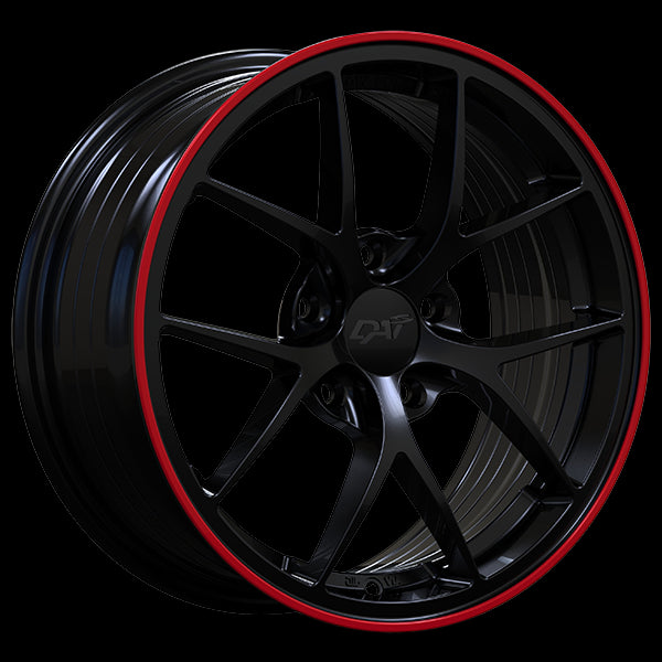 DAI Wheels SKY - Stunning 16x7.0 Gloss Black Wheels with Red Line! Grab Yours Now!