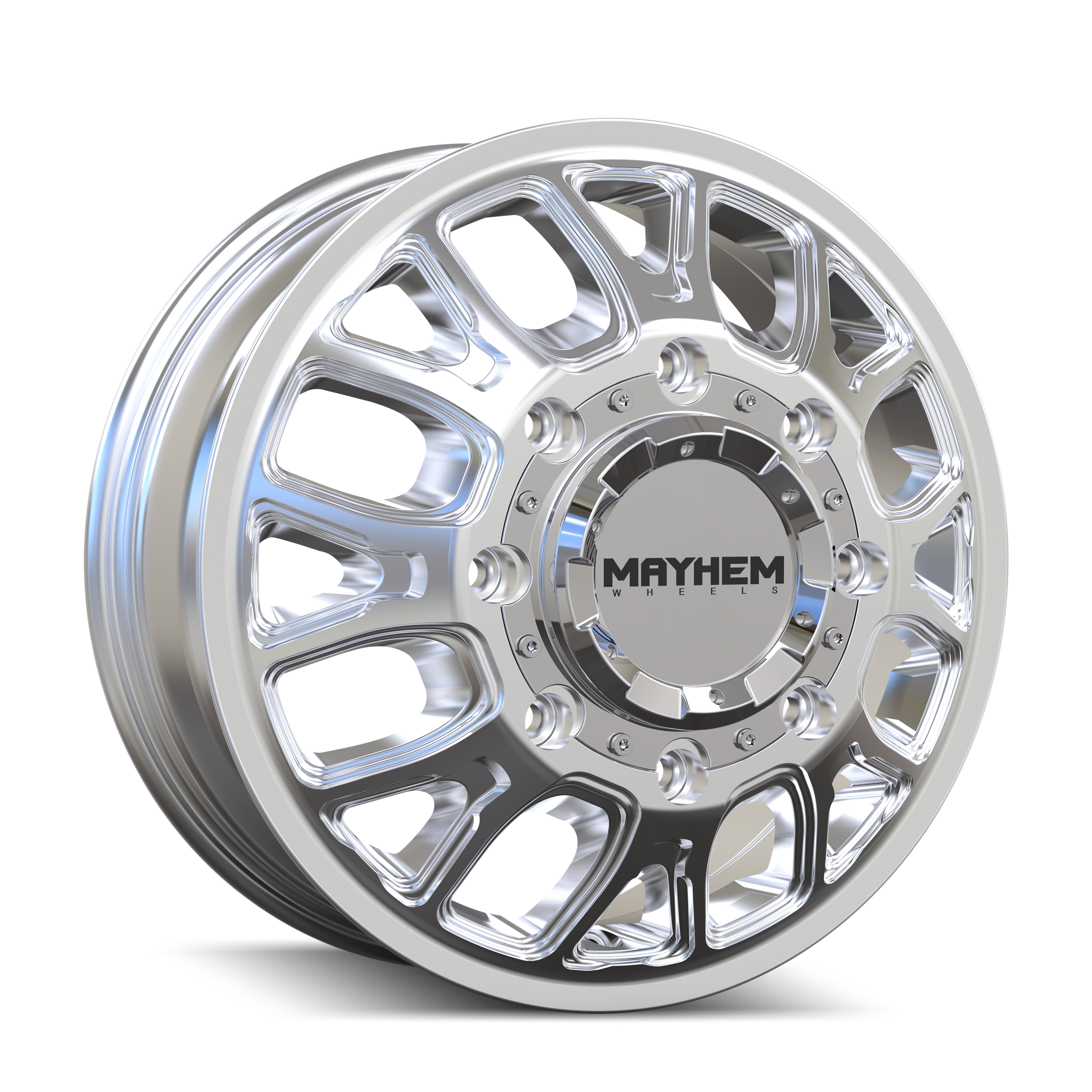 MAYHEM COGENT DUALLY 17x6.5 8x200 ET125 142 Polished - The Ultimate Wheels for Your Ride