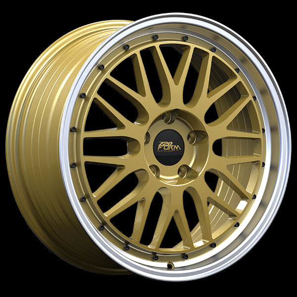 Stunning 720 Form FF14 Gold - Machined Lip Wheels, 18x8.0 5x114.3 ET35 73.1 - Upgrade Your Ride Now!