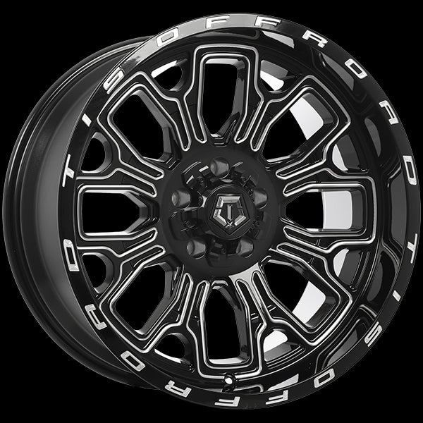 Stunning TIS Wheels 560 - 20x10.0 Gloss Black Milled Edge Wheels