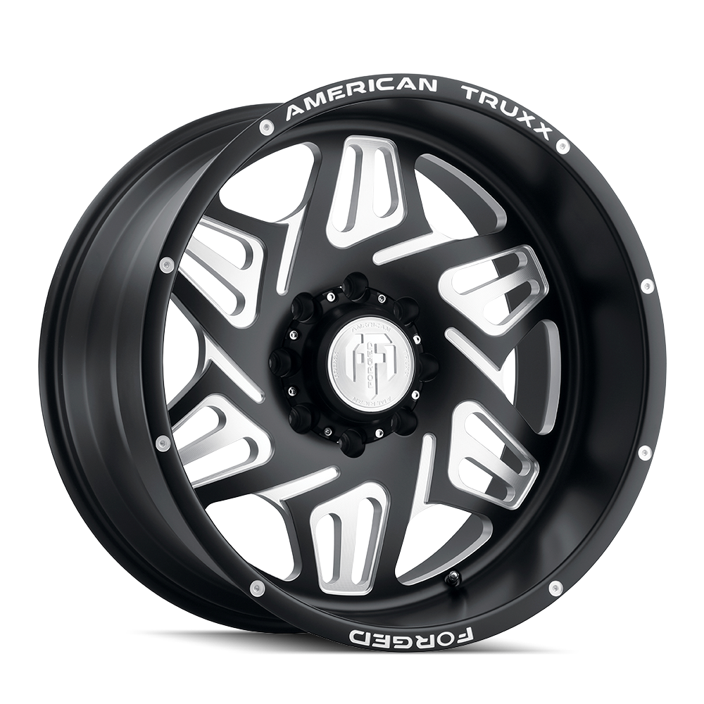 AMERICAN TRUXX ORION 22x12 8x165.1 ET-44 125.2 Matte Black Milled - The Ultimate Wheels for Your Ride!