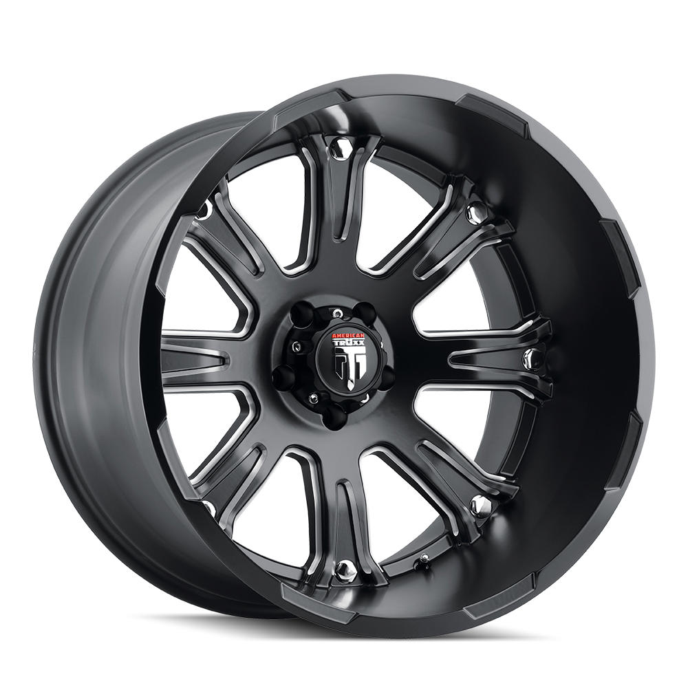 Get the Stunning AMERICAN TRUXX BOMB 22x14 Wheels in Satin Black Milled Finish Now!