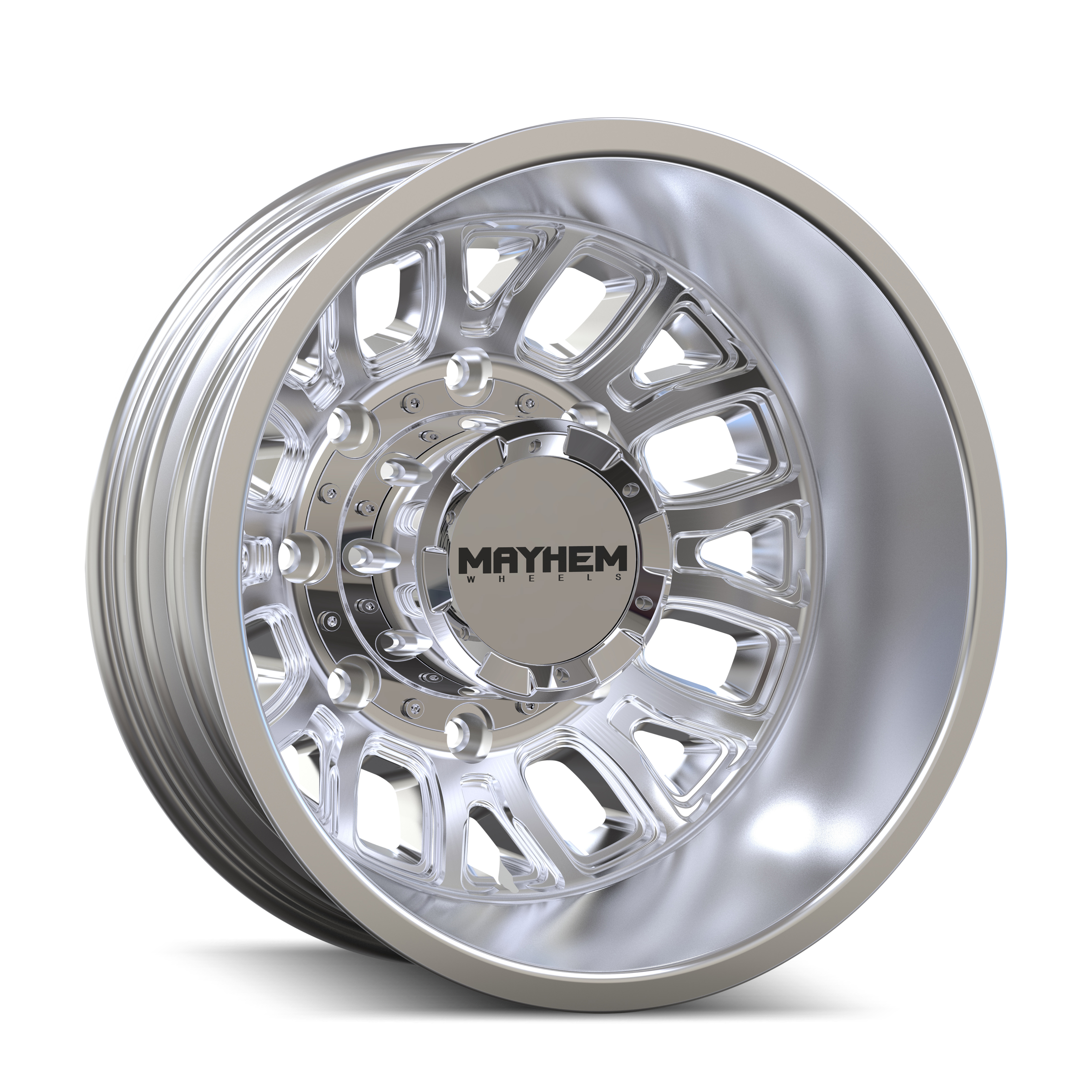 MAYHEM COGENT DUALLY 17x6.5 - Stunning Polished Wheels for Unbeatable Performance