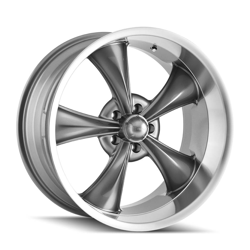 RIDLER 695 18x8 Gloss Grey Machined Wheels - A Stunning Upgrade!
