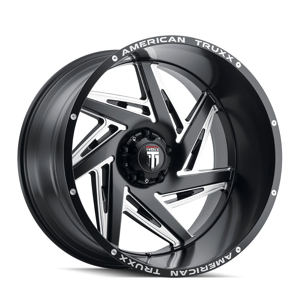 AMERICAN TRUXX SPIRAL Wheels - 24x14, 5x127, ET-76, Satin Black Milled - Get Yours Now!