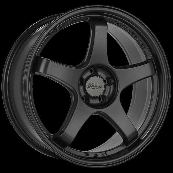 720 Form FF6 Wheels - Stunning 17x7.5 Satin Black Wheels with 5x114.3 Bolt Pattern