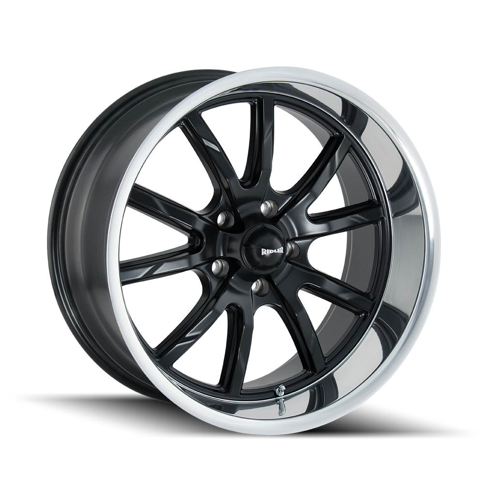 RIDLER 650 18x8 5x114.3 ET0 83.82 Matte Black Polished - Upgrade Your Wheels Now!