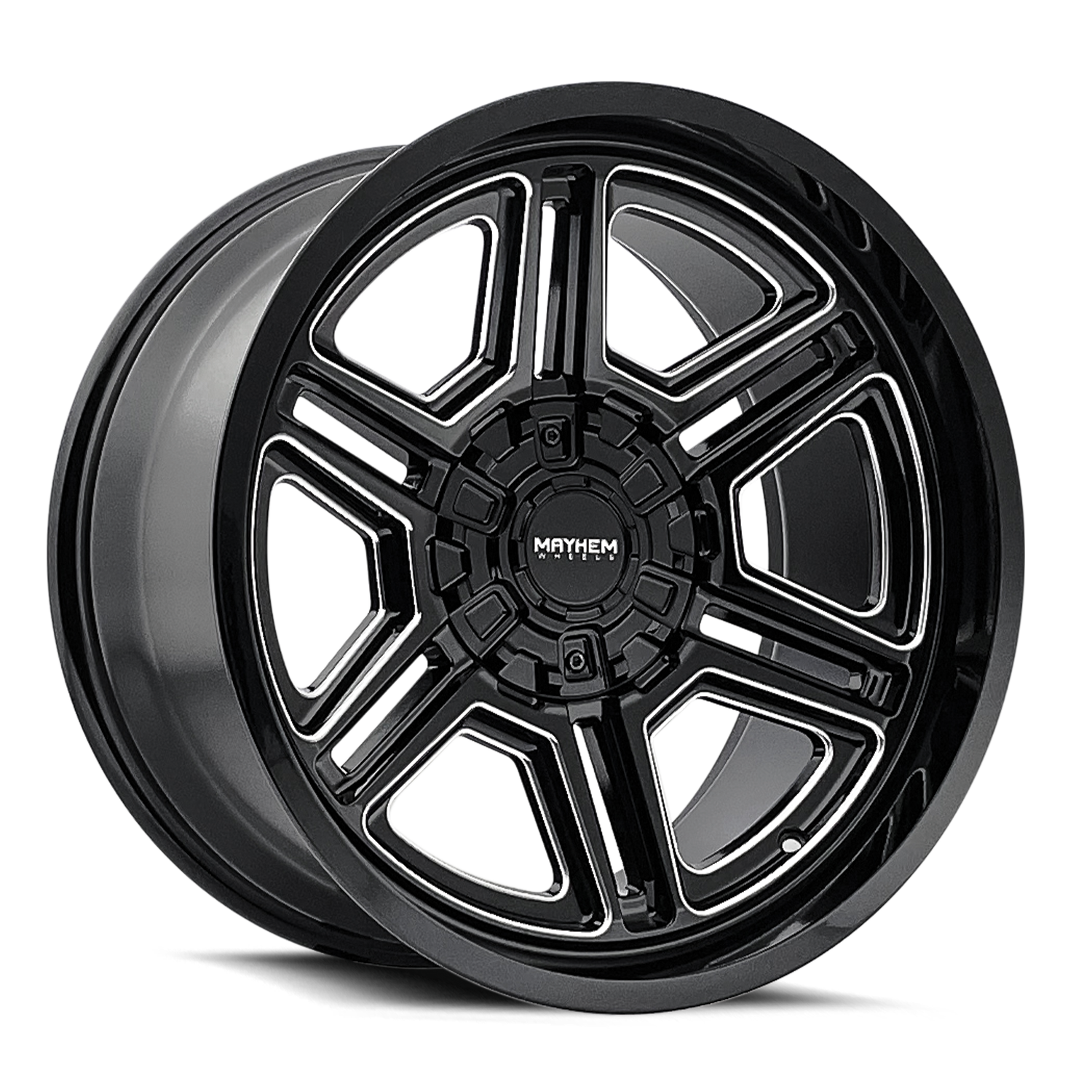 MAYHEM HERMOSA Wheels - 20x9, 8x170 ET18, Gloss Black Milled - Upgrade Your Ride Now!