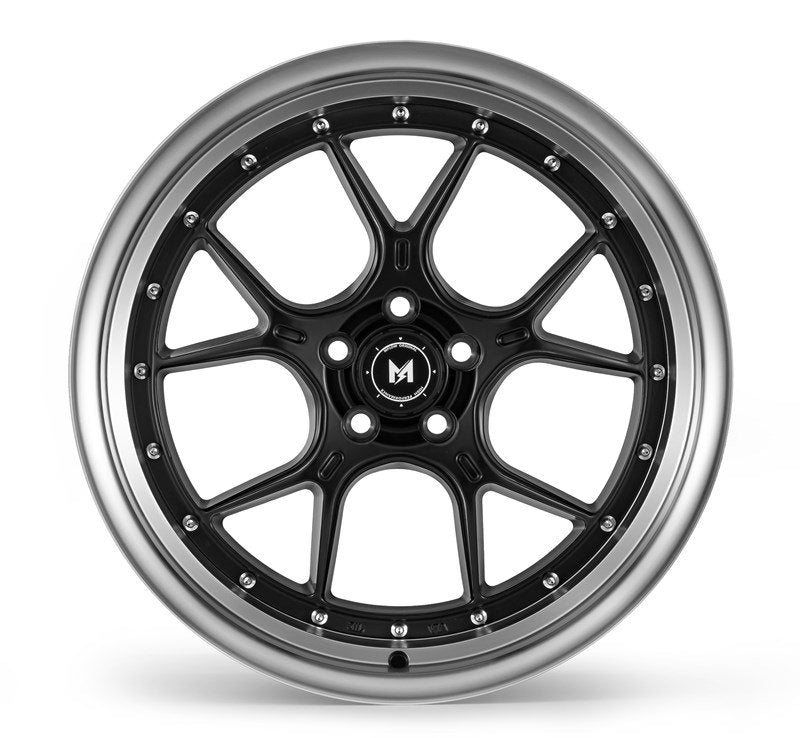 MFlow MFL1 19x9.5 5X120 ET38 72.6 Matt Black Machined Lip - Stunning Wheels for Your Ride