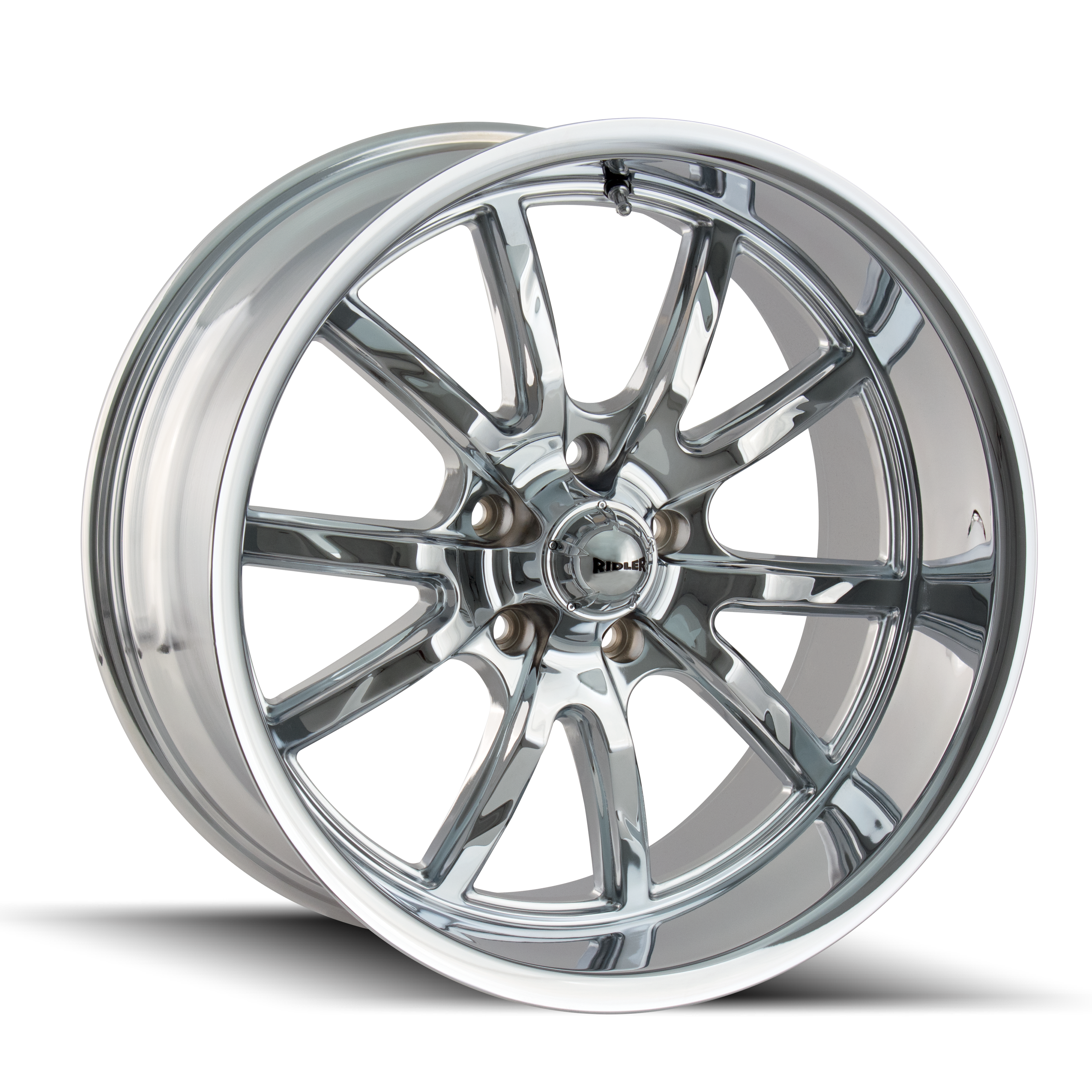 RIDLER 650 Chrome Wheels - 18x8, 5x127 Bolt Pattern, ET0 Offset - Grab Yours Now!