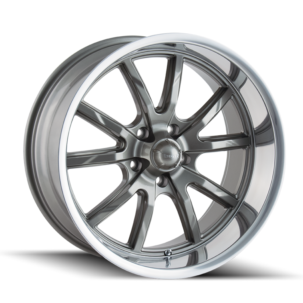 RIDLER 650 18x8 Gloss Grey Polished Wheels - A Stunning Upgrade!