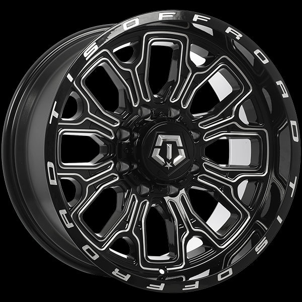 Stunning TIS Wheels 560 - 20x10.0 Gloss Black with Milled Edge