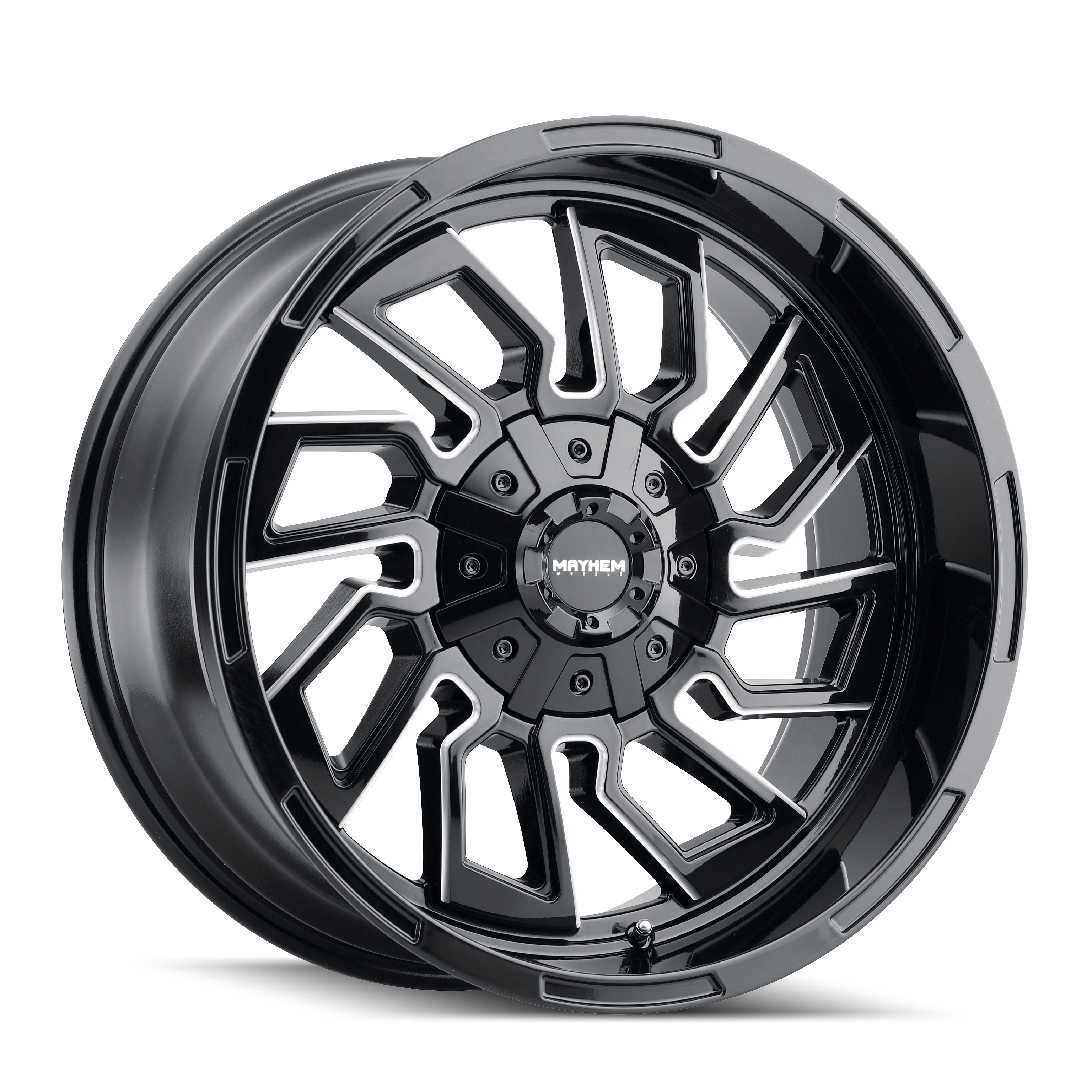 MAYHEM FLYWHEEL 20x9 Gloss Black Milled - The Ultimate Wheel Upgrade!