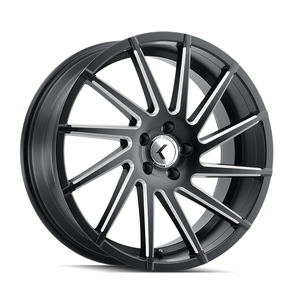 KRAZE SPINNER 22x8.5 Gloss Black Milled Wheels - Stunning and High - Performance!