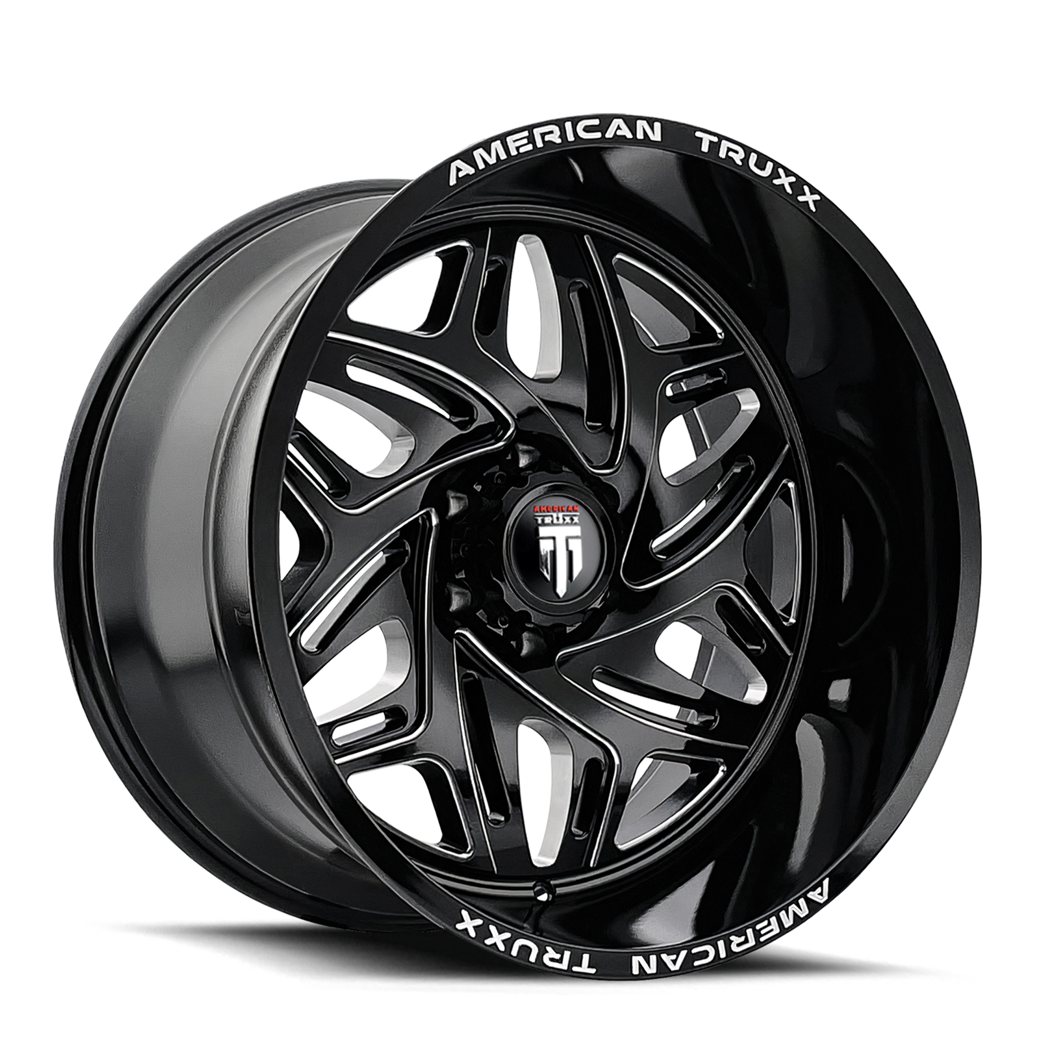 Unleash Your Style with AMERICAN TRUXX EUPHORIA 20x9 Gloss Black Milled Wheels