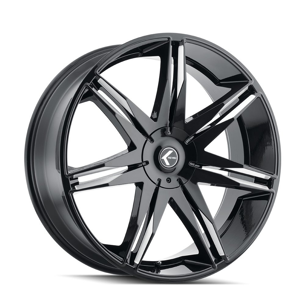 KRAZE EPIC 26x10 - Stunning Gloss Black Milled Wheels! 5x115/5-120 ET18 74.1