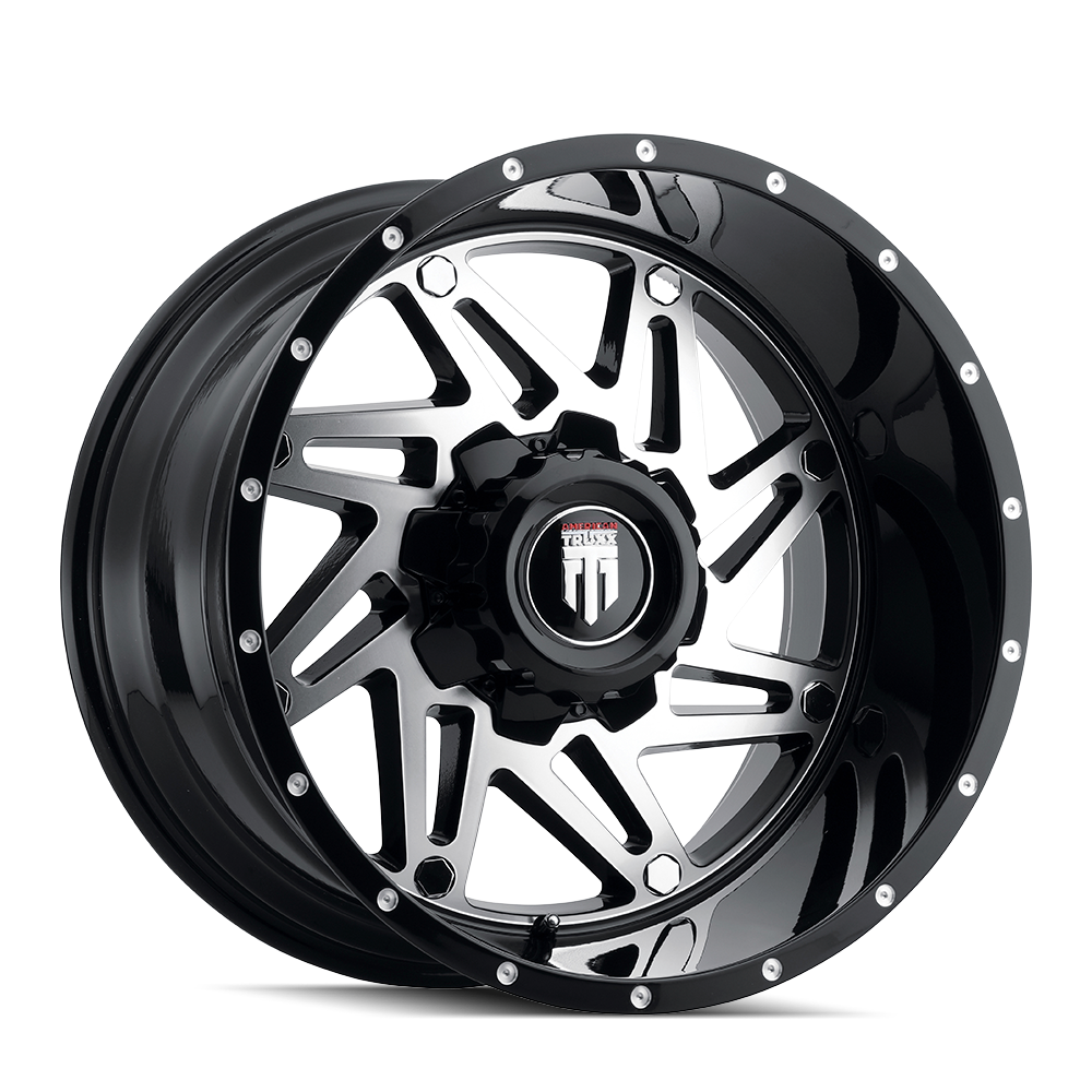 Unleash the Power of AMERICAN TRUXX WARRIOR 20x12 Gloss Black Machined Wheels